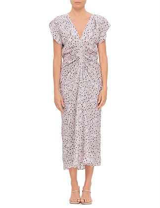 LYNDSAY PRINTED SILK DRESS