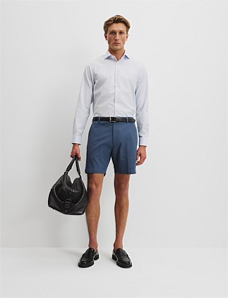 Tailored Cotton Textured Short