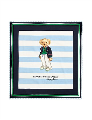 POLO BEAR COTTON-SILK SCARF