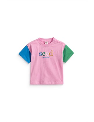 COLOURBLOCK LOGO TEE