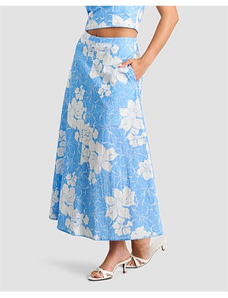 FIORE LINEN MAXI SKIRT