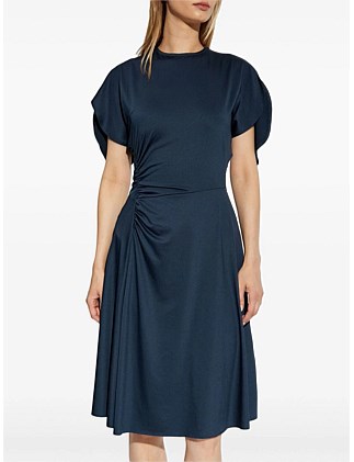 CREW NECK MIDI DRESS