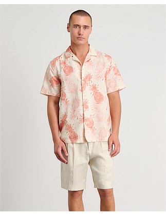 ANDRE LINEN PINEAPPLE SHIRT