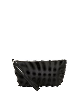 HEIRESS WRISTLET SPIKE ZIP POUCH