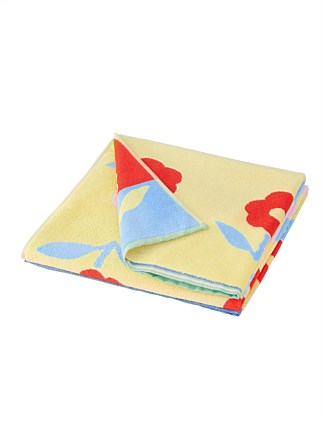 JELLICOE KIDS BEACH TOWEL IN YELLOW GLOW