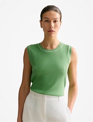 Cotton Rib Shell Tank