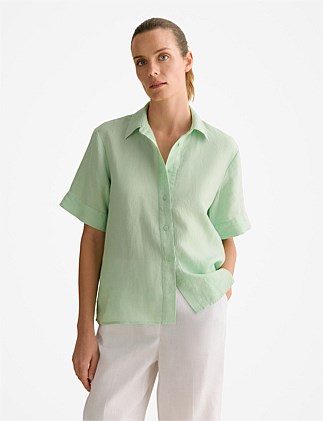 Delave Linen Short Sleeve Shirt