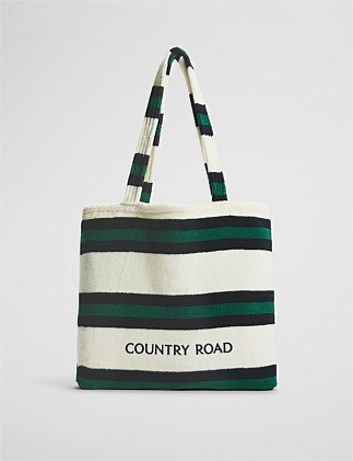 Verified Australian Cotton Stripe Bag-To-Towel