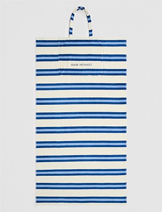 Verified Australian Cotton Stripe Bag-to-Towel