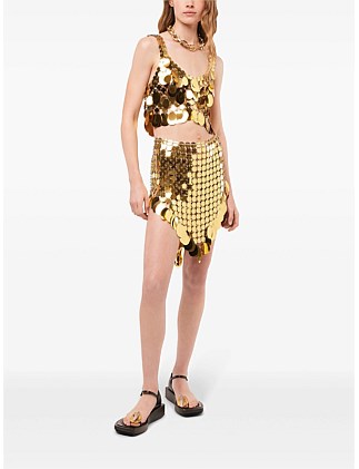 GOLDEN SPARKLE ASSEMBLY MINI SKIRT