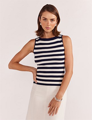 LOREN STRIPE KNIT TANK