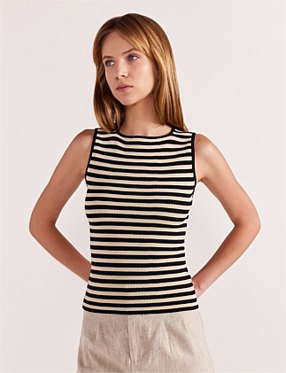 MIA STRIPE KNIT TANK