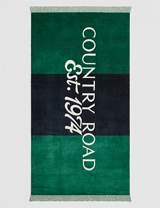 Verified Australian Cotton CR Est. 1974 Beach Towel