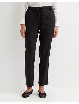 ROSA BEAD TRIM LINEN PANT