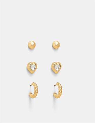 Discotheque Earrings Trio Set