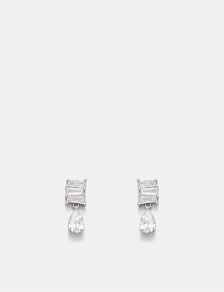 Enchantment Crystal Drop Stud Earrings