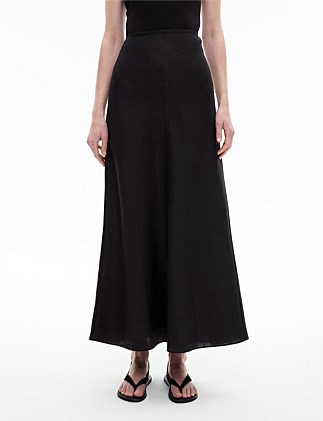 Bias Linen Skirt