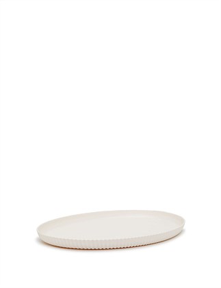 Avalon Fluted Melamine Serving Platter 40cm