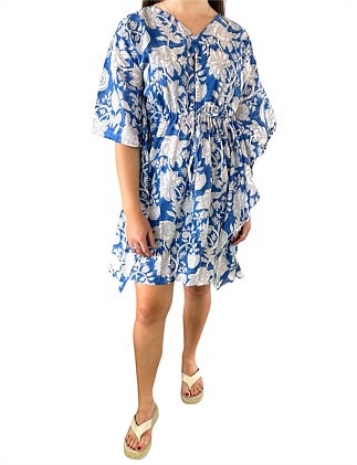 PRINTED STRAWSTRING KAFTAN