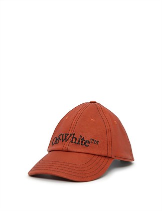 LOGO LEATHER BASEBALL CAP