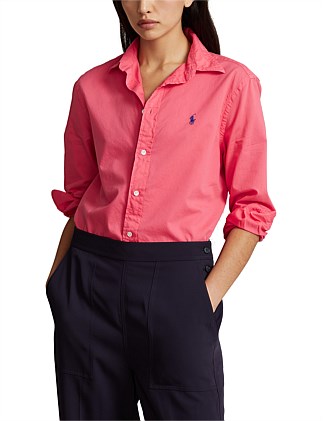 RELAXED FIT COTTON TWILL SHIRT