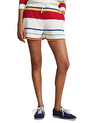 STRIPED FRENCH TERRY SHORT