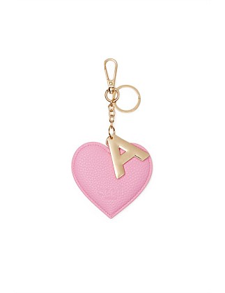 HEART INITIAL KEYRING