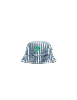 INITIAL STRIPE SUN HAT