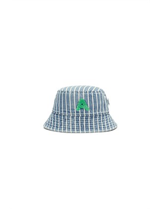 INITIAL STRIPE SUN HAT