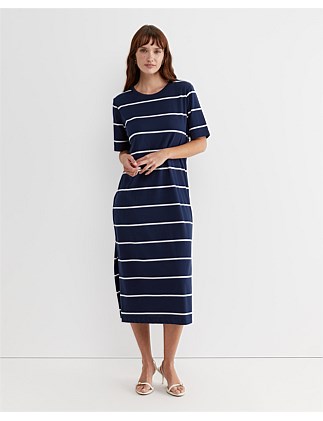 ARIANA STRIPE TEE DRESS