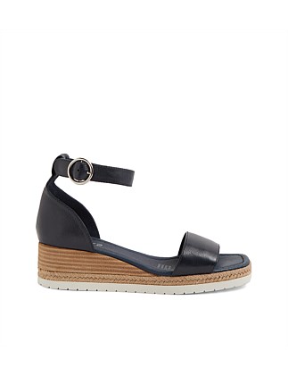 Iloha Navy Leather Sandals