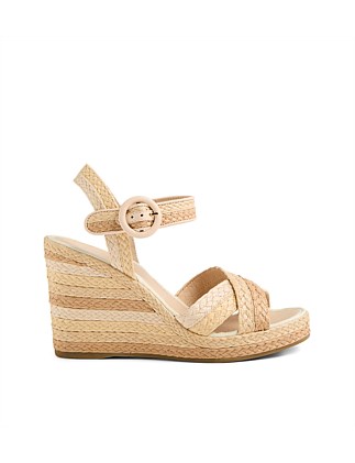 Erzza Natural Multi Synthetic Raffia Espadrilles