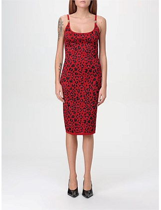 LUREX LEOPARD KNIT DRESS