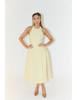 THE ULTIMATE MUSE DROPPED HEM MIDI DRESS