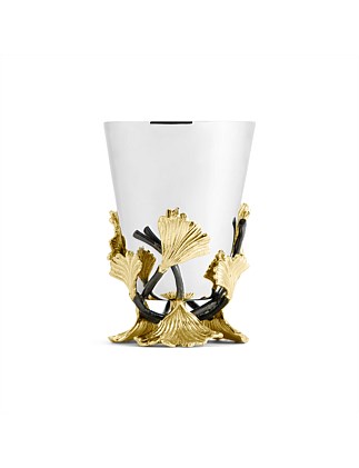 GOLDEN GINKGO BUD VASE