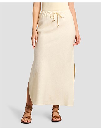 DELILAH LINEN SLIP SKIRT