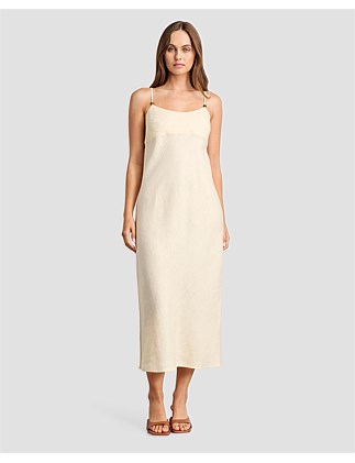 DELILAH LINEN SLIP DRESS