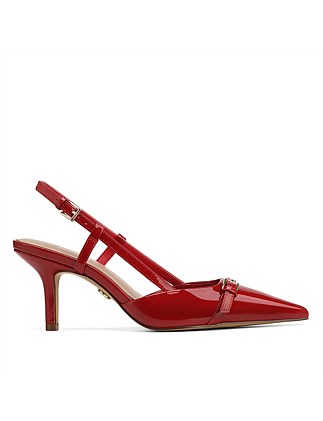 LARA Rouge Red Patent Leather Slingback