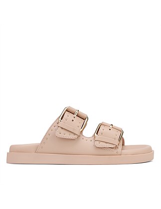 CAPRICE Ballet Pink Leather Flatform