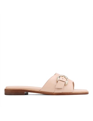 DELMORE Ballet Pink Leather Slide