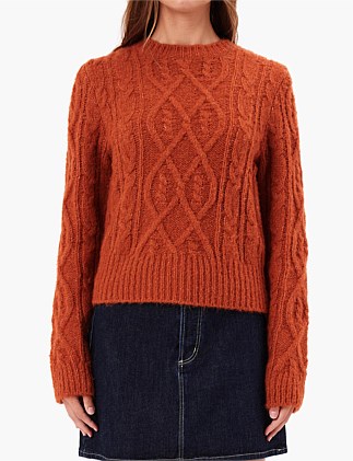 CABLE KNIT SWEATER