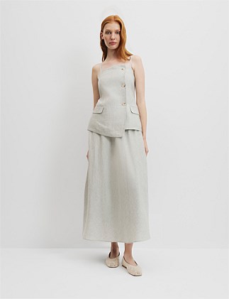 Organically Grown Linen Asymmetric Cami