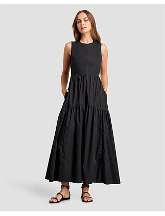 POPLIN MAXI DRESS