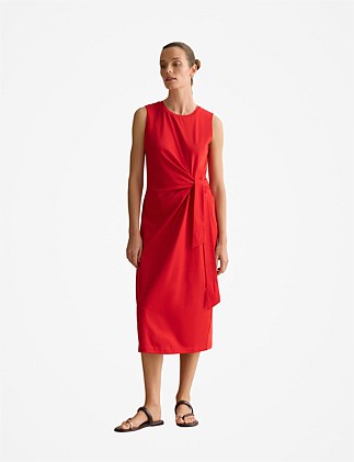 Cotton Interlock Gathered Tank Dress