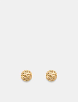 Disco Pavé Stud Earrings