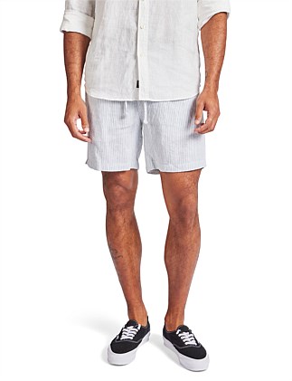 STRIPE RIVIERA LINEN SHORT