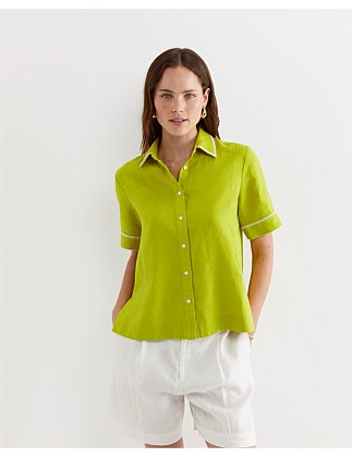 LULU BLANKET STITCH SHIRT