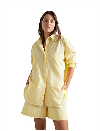 COTTON POPLIN LS SHIRT