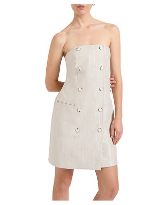 QUINN STRETCH LINEN DRESS