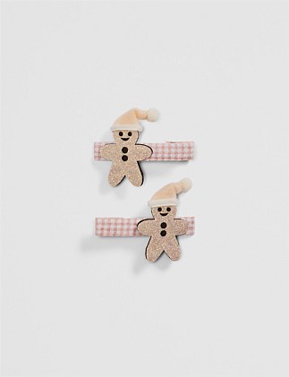 Gingerbread Clip Pack of 2